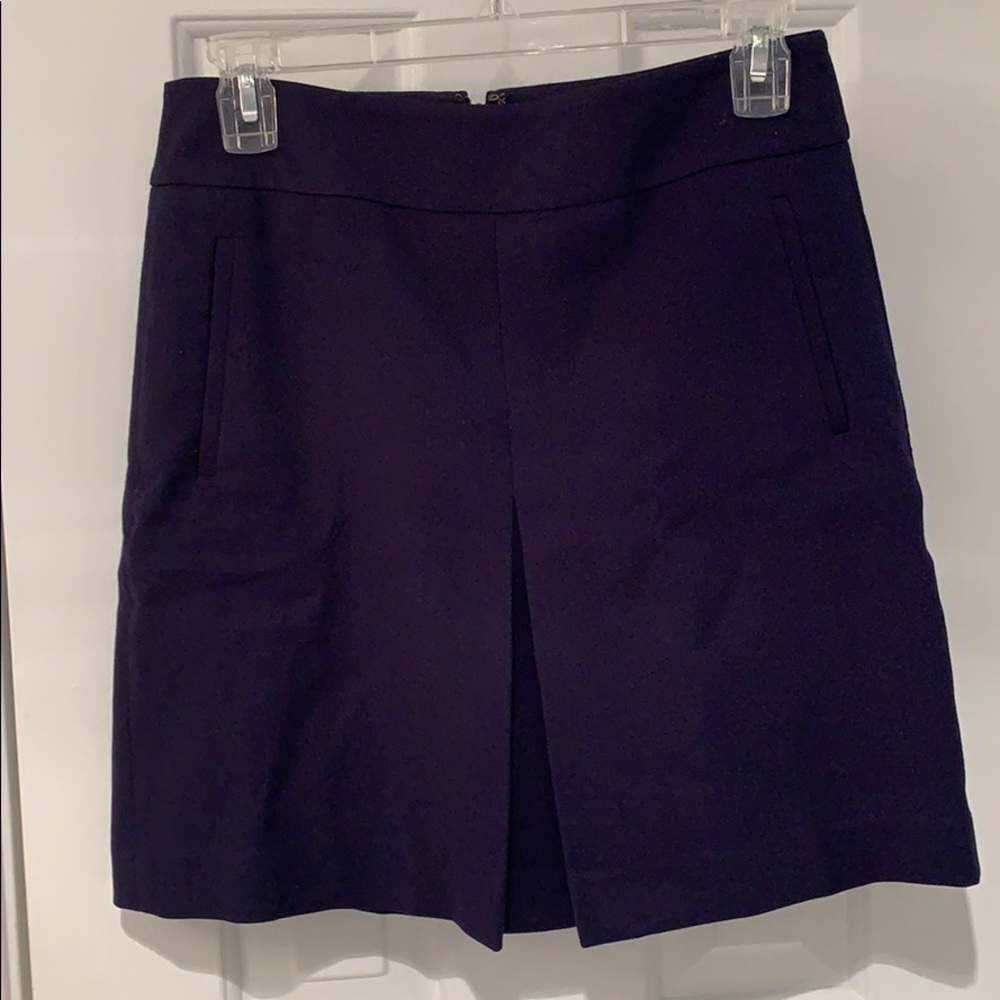 Navy Pointe A-line Skirt